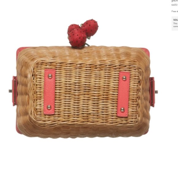 kate spade picnic perfect 3D wicker picnic basket - Picture 8 of 11